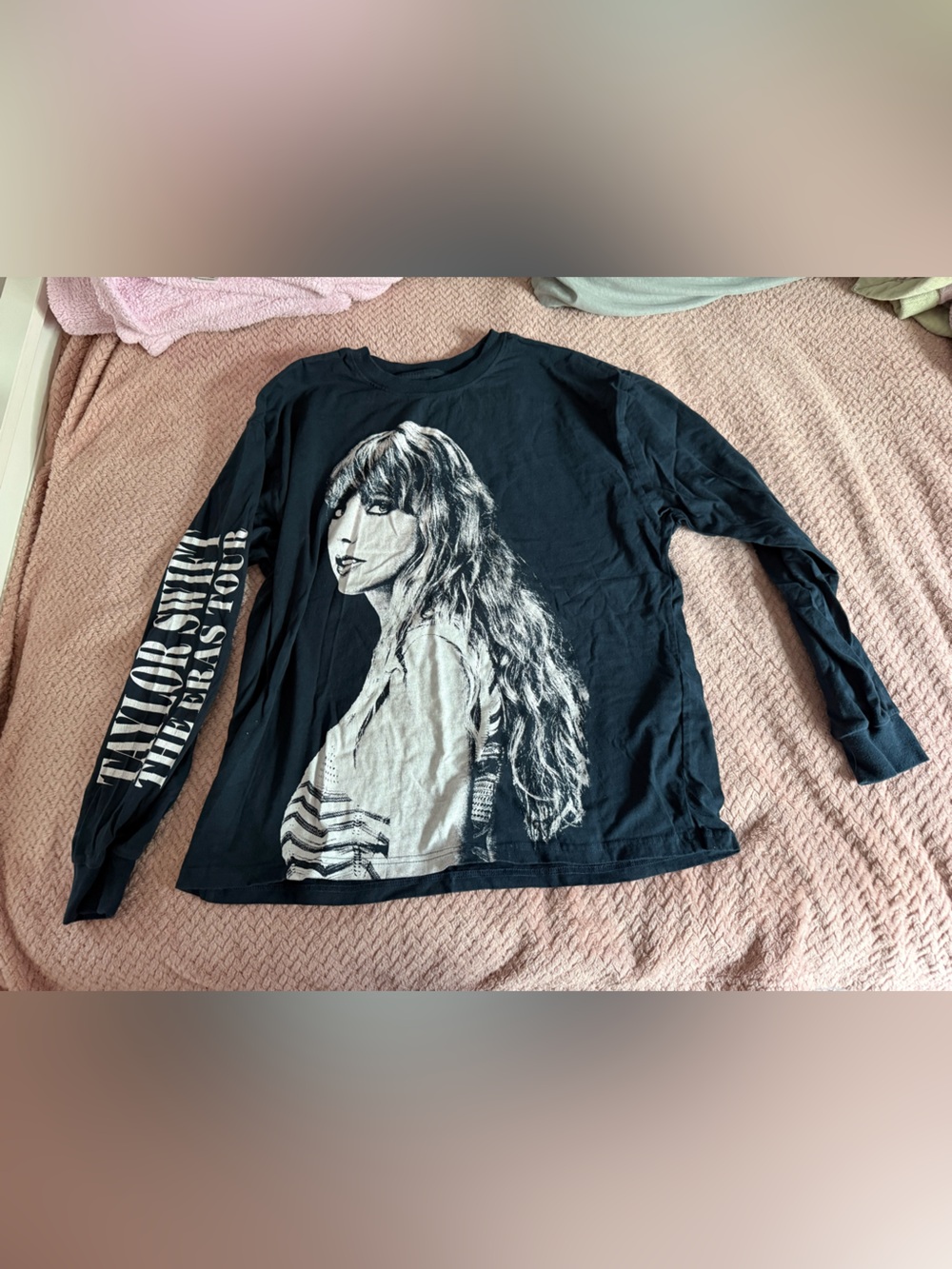 Taylor Swift The Eras Tour Blue Long Sleeve Graphic Top
